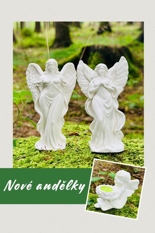 👼Milovníci andělů, kde jste kdo? 😁 Vyrobili jsme totiž tyhle krásky! Nově máme také andělku, které můžete vložit do náruče...