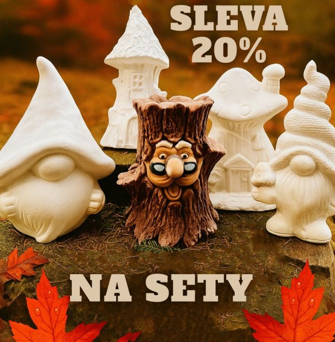 ✨ Podzimní kouzlo je tady! ✨ Získej SLEVU 20 % na všechny sety našich kouzelných skřítků, domečků a zvířátek. Vyzdob svůj...